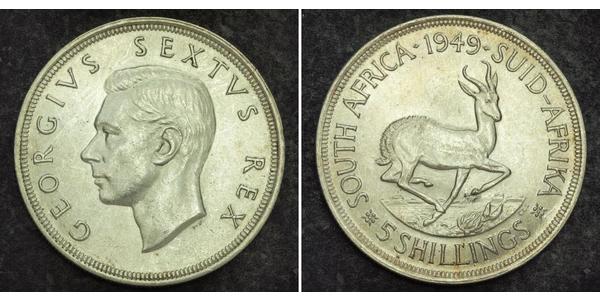 5 Shilling Afrique du Sud Argent George VI (1895-1952)