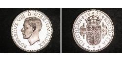 5 Shilling Southern Rhodesia (1923-1980) Argento Edoardo VIII (1894-1972)