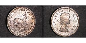 5 Shilling Sudafrica Argento Elisabetta II (1926-2022)