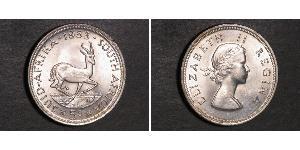 5 Shilling Sudafrica Argento Elisabetta II (1926-2022)