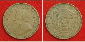 5 Shilling Sudafrica Argento Paul Kruger (1825 - 1904)