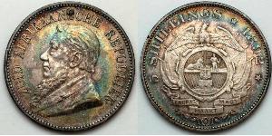 5 Shilling Sudafrica Argento Paul Kruger (1825 - 1904)