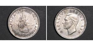 5 Shilling Sudafrica Argento Giorgio VI (1895-1952)