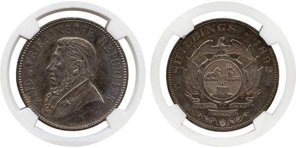 5 Shilling Sudafrica Argento Paul Kruger (1825 - 1904)