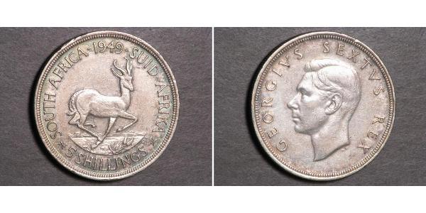 5 Shilling Sudafrica Argento Giorgio VI (1895-1952)