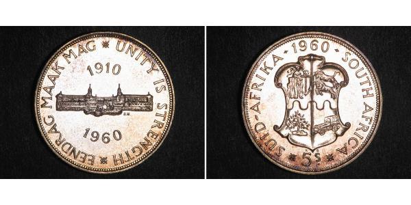 5 Shilling Sudafrica Argento 