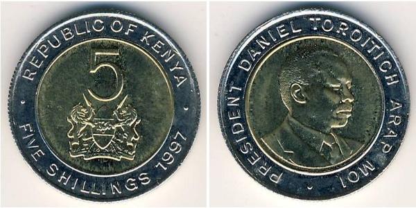 5 Shilling Kenya Bimetal 