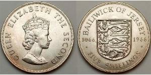 5 Shilling Jersey Copper/Nickel Elizabeth II (1926-2022)