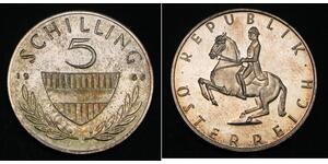 5 Shilling Republic of Austria (1955 - ) Copper/Nickel 