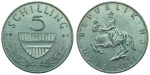 5 Shilling Republic of Austria (1955 - ) Copper/Nickel 