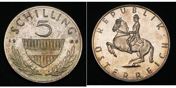 5 Shilling Republic of Austria (1955 - ) Copper/Nickel 