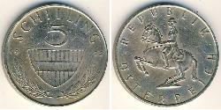 5 Shilling Republic of Austria (1955 - ) Cuivre/Nickel 