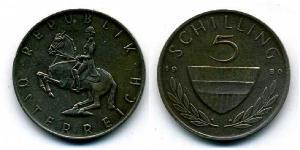 5 Shilling Republic of Austria (1955 - ) Cuivre/Nickel 