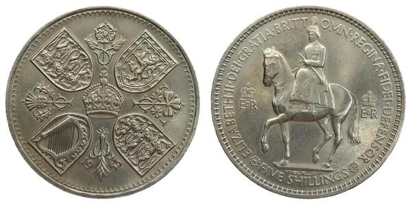 5 Shilling Royaume-Uni Cuivre/Nickel 