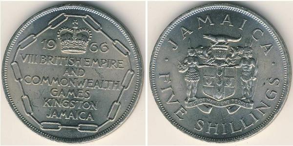 5 Shilling Jamaica (1962 - ) Níquel/Cobre 