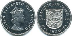 5 Shilling Jersey Níquel/Cobre Isabel II (1926-2022)