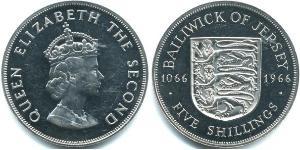 5 Shilling Jersey Níquel/Cobre Isabel II (1926-2022)