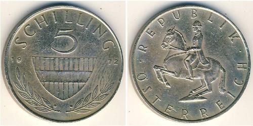 5 Shilling Republic of Austria (1955 - ) Níquel/Cobre 