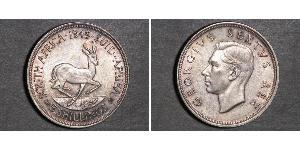 5 Shilling Sudáfrica Plata Jorge VI (1895-1952)