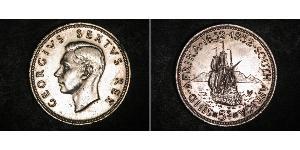 5 Shilling Sudáfrica Plata Jorge VI (1895-1952)