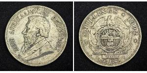 5 Shilling Sudáfrica Plata Paul Kruger (1825 - 1904)