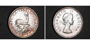 5 Shilling Sudáfrica Plata Isabel II (1926-2022)