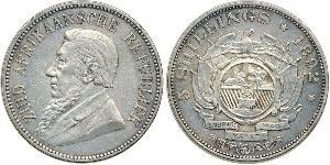 5 Shilling Sudáfrica Plata Paul Kruger (1825 - 1904)