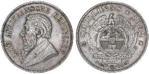 5 Shilling Sudáfrica Plata Paul Kruger (1825 - 1904)