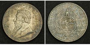 5 Shilling Sudáfrica Plata Paul Kruger (1825 - 1904)