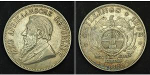 5 Shilling Sudáfrica Plata Paul Kruger (1825 - 1904)