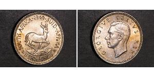 5 Shilling Sudáfrica Plata Jorge VI (1895-1952)