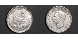 5 Shilling Sudáfrica Plata Jorge VI (1895-1952)