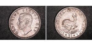 5 Shilling Sudáfrica Plata Jorge VI (1895-1952)