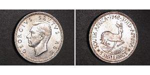 5 Shilling Südafrika Silber Georg VI (1895-1952)