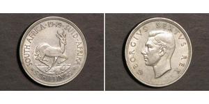 5 Shilling Südafrika Silber Georg VI (1895-1952)