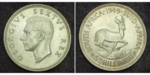 5 Shilling Südafrika Silber Georg VI (1895-1952)