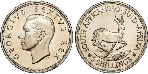 5 Shilling Südafrika Silber Georg VI (1895-1952)