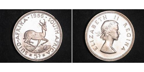 5 Shilling Südafrika Silber Elizabeth II (1926-2022)