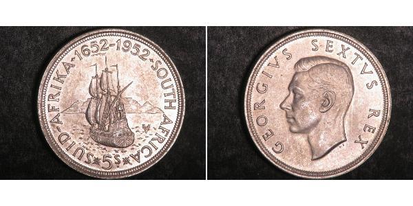 5 Shilling Südafrika Silber Georg VI (1895-1952)