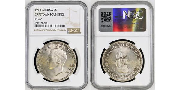 5 Shilling Südafrika Silber Georg VI (1895-1952)
