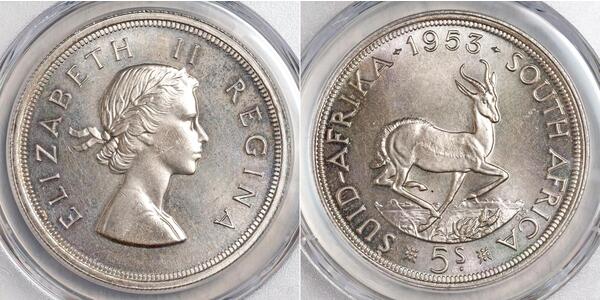 5 Shilling Südafrika Silber Elizabeth II (1926-2022)