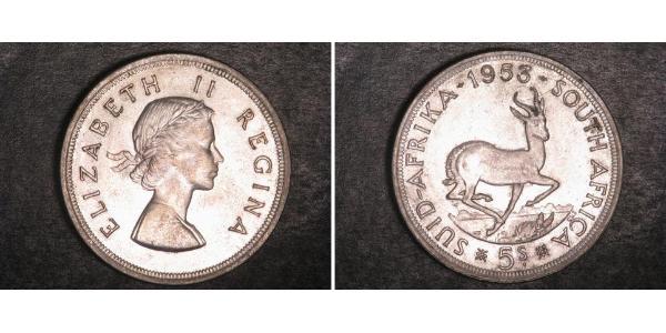 5 Shilling Südafrika Silber Elizabeth II (1926-2022)