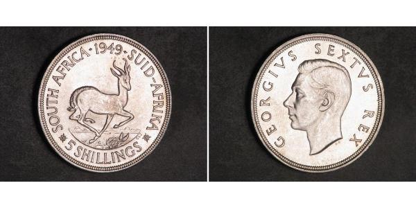5 Shilling Südafrika Silber Georg VI (1895-1952)