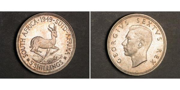 5 Shilling Südafrika Silber Georg VI (1895-1952)