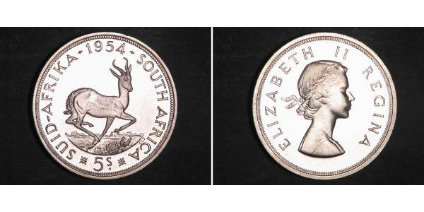 5 Shilling Südafrika Silber Elizabeth II (1926-2022)