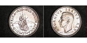 5 Shilling South Africa Silver George VI (1895-1952)