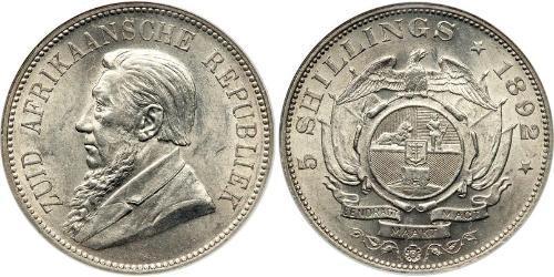 5 Shilling South Africa Silver Paul Kruger (1825 - 1904)