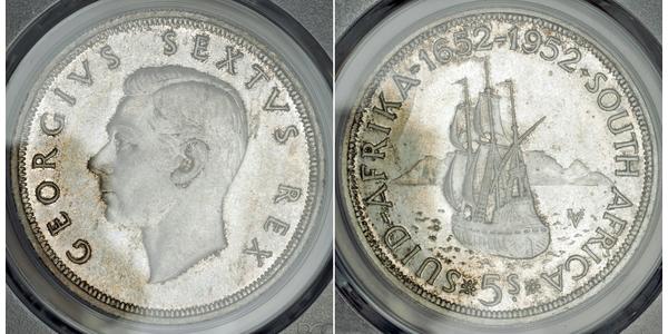 5 Shilling South Africa Silver George VI (1895-1952)