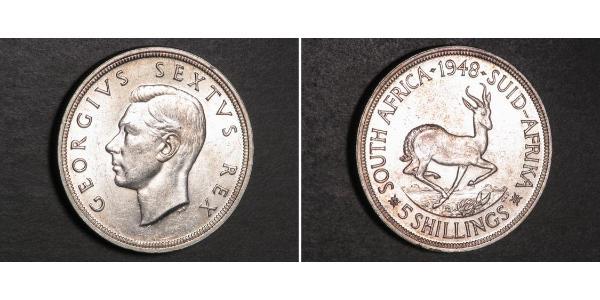 5 Shilling South Africa Silver George VI (1895-1952)