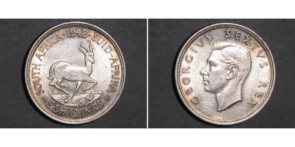 5 Shilling South Africa Silver George VI (1895-1952)